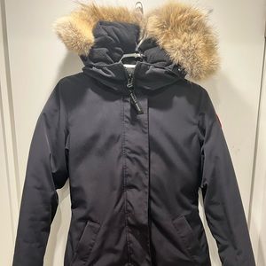 Canada Goose XS Navy Victoria Parka